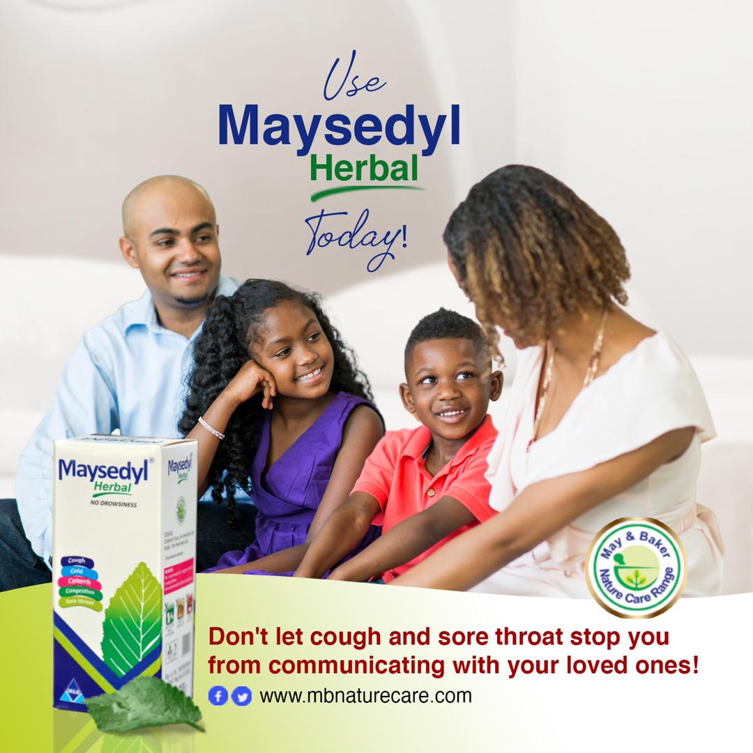 Maysedyl Herbal Cough Syrup - natural relief for dry and productive cough